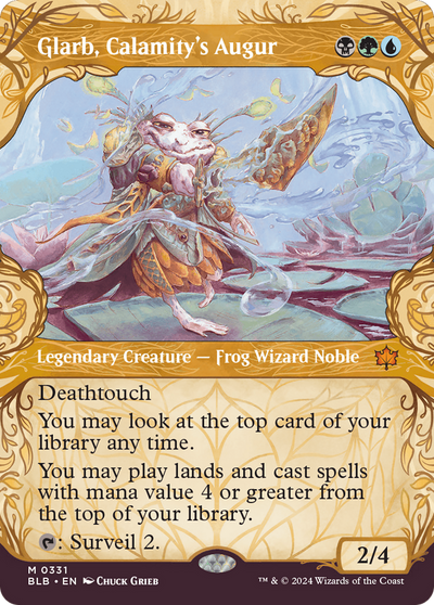 Glarb, Calamity's Augur (BLB-331) - Bloomburrow: (Showcase) Foil