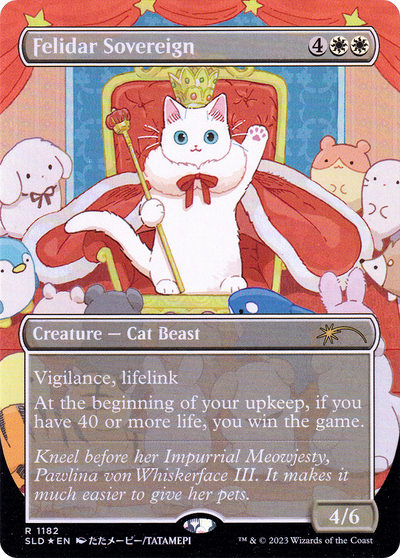 Felidar Sovereign (SLD-1182) - Secret Lair Drop (Borderless) Foil