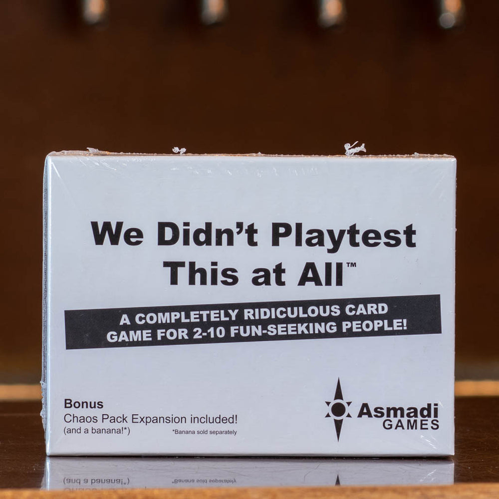 We Didn't Playtest This at All