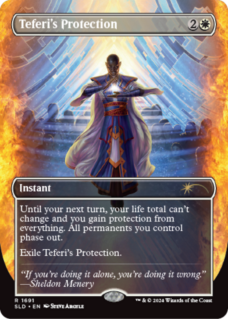 Teferi's Protection (SLD-1691) - Secret Lair Drop (Borderless) Foil