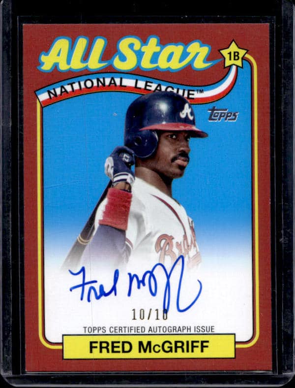 2024 Topps Fred McGriff #89ASA-FM Autograph Red /10