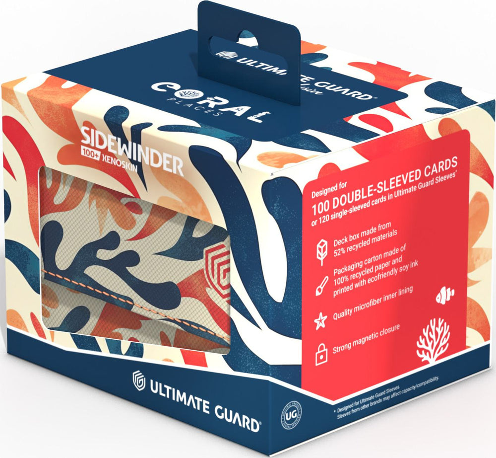 Ultimate Guard Sidewinder XenoSkin Deck Case - 100+ - Coral Places - Mellow Sea