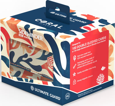 Ultimate Guard Sidewinder XenoSkin Deck Case - 100+ - Coral Places - Mellow Sea