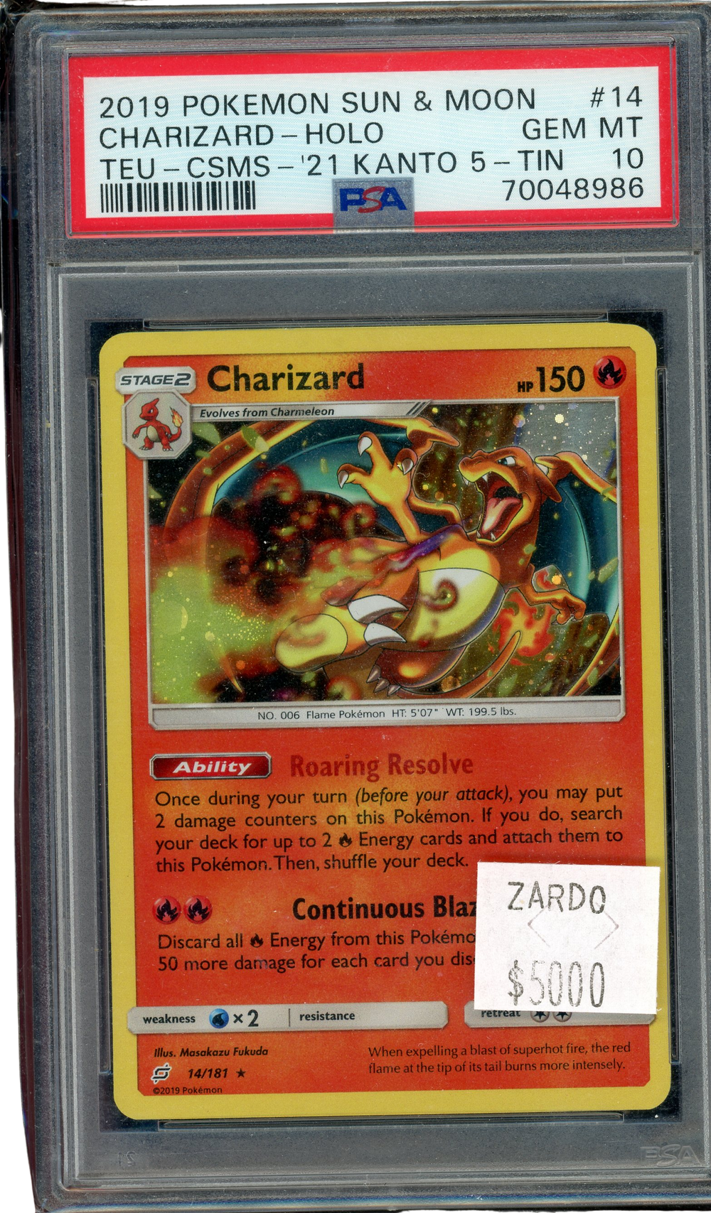 PSA 10 Charizard Holo -Costco Promo