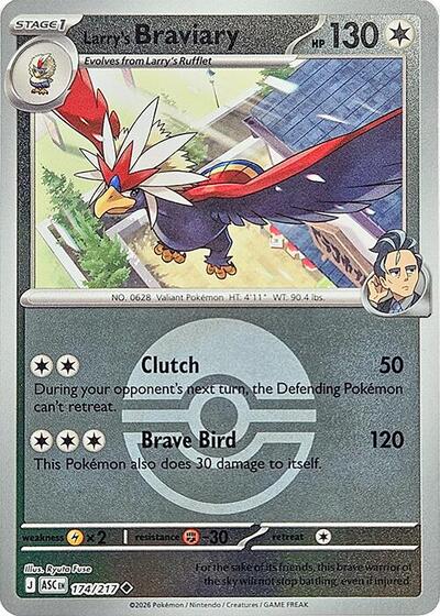 Larry's Braviary - Poké Ball - 174/217 - Uncommon [me025-174] [Reverse Holo]