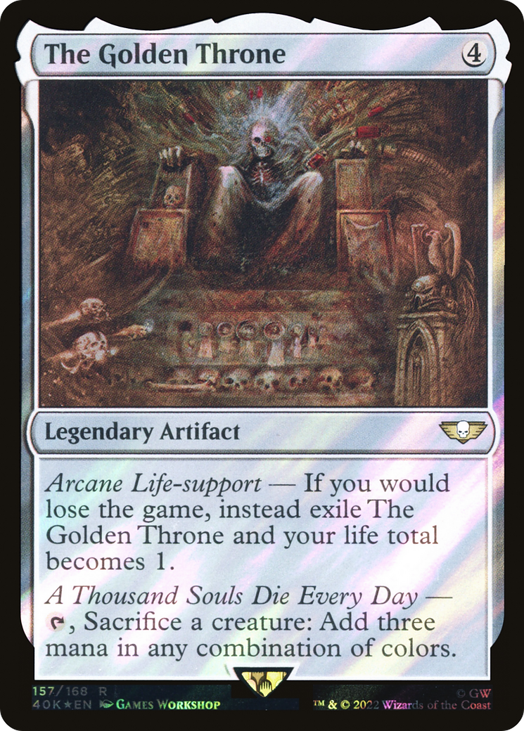 The Golden Throne (40K-157â˜…) - Warhammer 40,000 Commander Foil