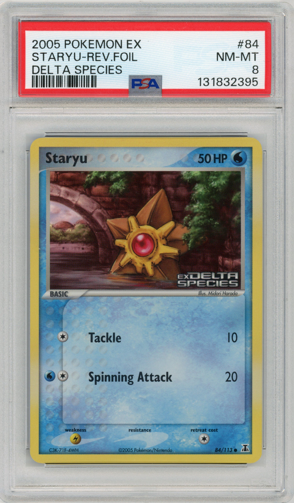 Staryu — PSA 8|Common|Reverse Holo — ID 17542