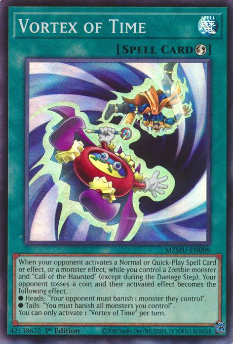 Vortex of Time - MZMU-EN009 - Super Rare - 1st Edition