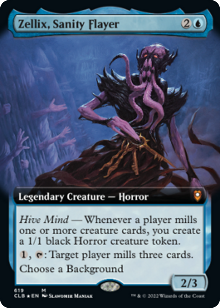 Zellix, Sanity Flayer (CLB-619) - Commander Legends: Battle for Baldur's Gate: (Extended Art) Foil