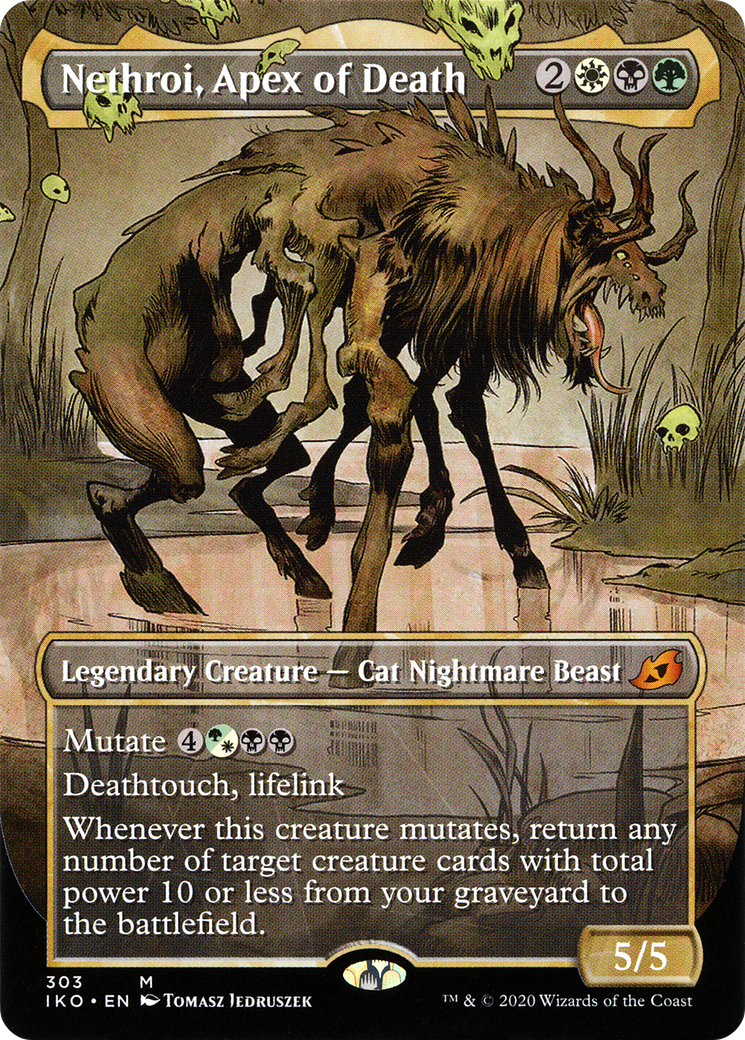 Nethroi, Apex of Death (IKO-303) - Ikoria: Lair of Behemoths: (Showcase) (Borderless) Foil