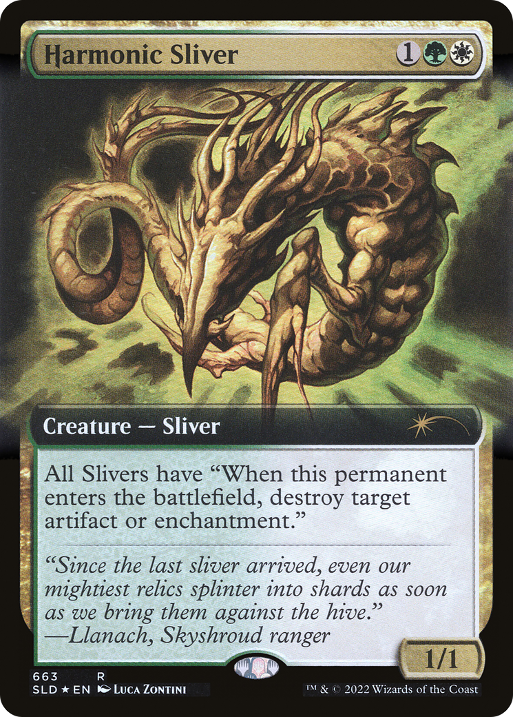 Harmonic Sliver (SLD-663) - Secret Lair Drop: (Extended Art) Foil