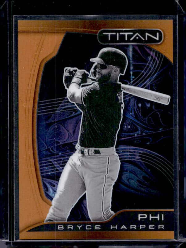 2022 Panini Chronicles Titan Bryce Harper #24 Orange Prizm /19
