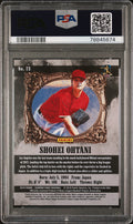 2018 Panini Diamond Kings - Shohei Ohtani - Name in Japanese - Red Frame #73 - PSA Graded Card
