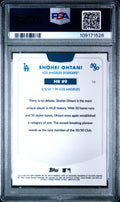 2024 Topps 50/50 Shohei Ohtani Chrome Blue Refractor - Shohei Ohtani - Limited to /150 #16 - PSA Graded Card