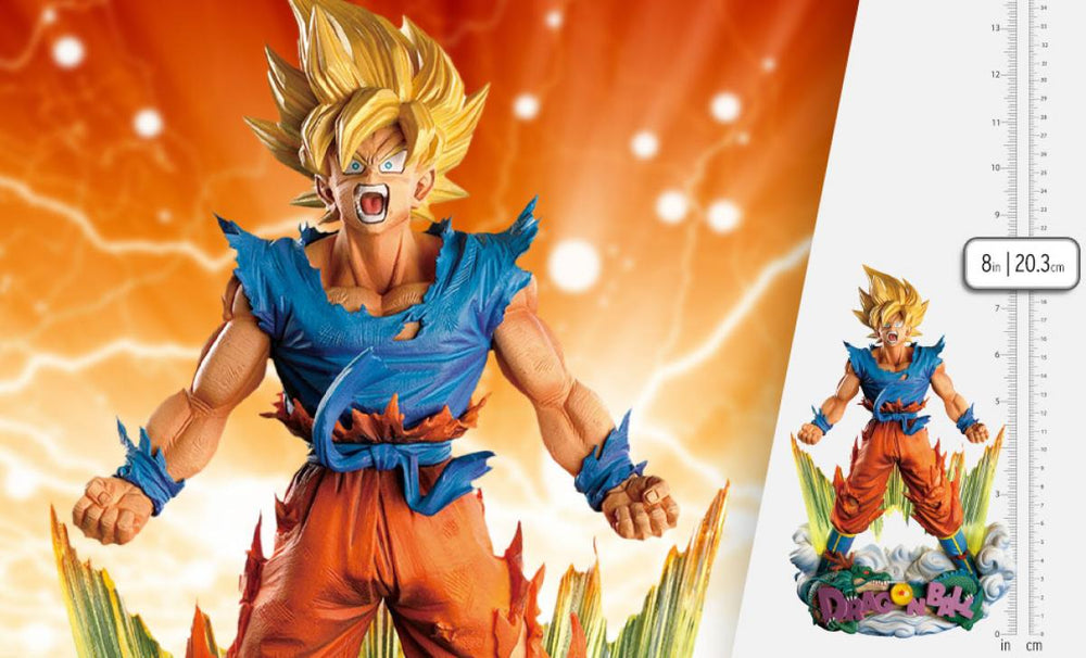 Banpresto Dragon Ball Z Super Master Stars Diorama Super Saiyan Goku (The Brush)Statue