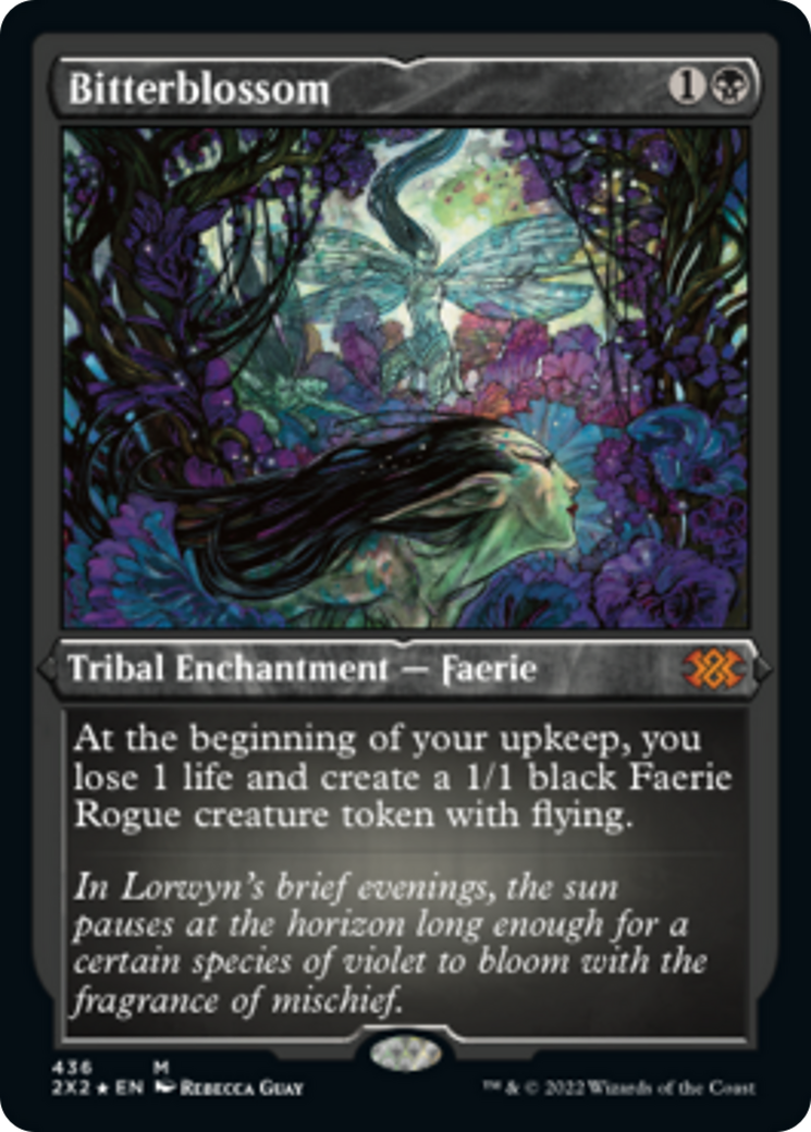 Bitterblossom (2X2-436) - Double Masters 2022 Etched Foil