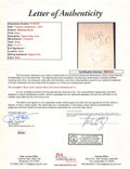 Notorious B.I.G. Much Love Signed 3x5 Cut Signature Framed Display JSA #BB65304