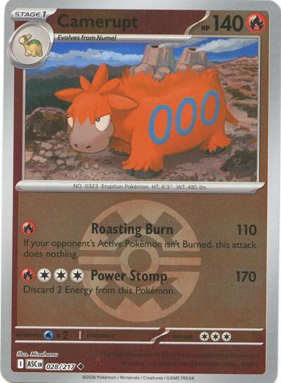 Camerupt - Quick Ball - 028/217 - Uncommon [me025-028] [Reverse Holo]