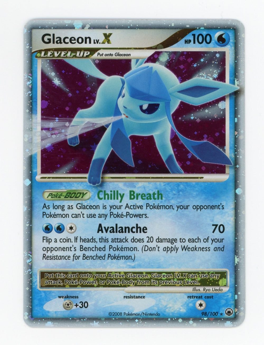 Glaceon — Rare Holo Lv.X — ID 17656