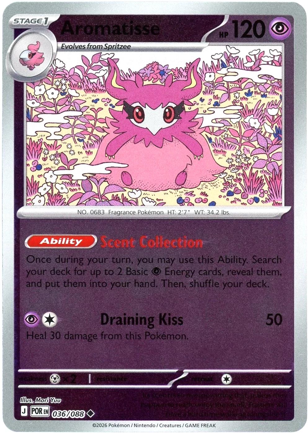 Aromatisse - 036/088 - Uncommon [me03-036] [Reverse Holo]