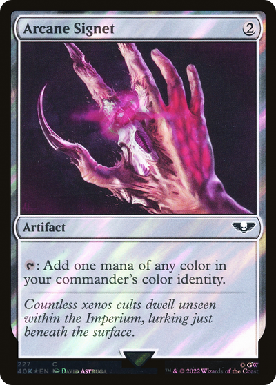 Arcane Signet (40K-227â˜…) - Warhammer 40,000 Commander Foil