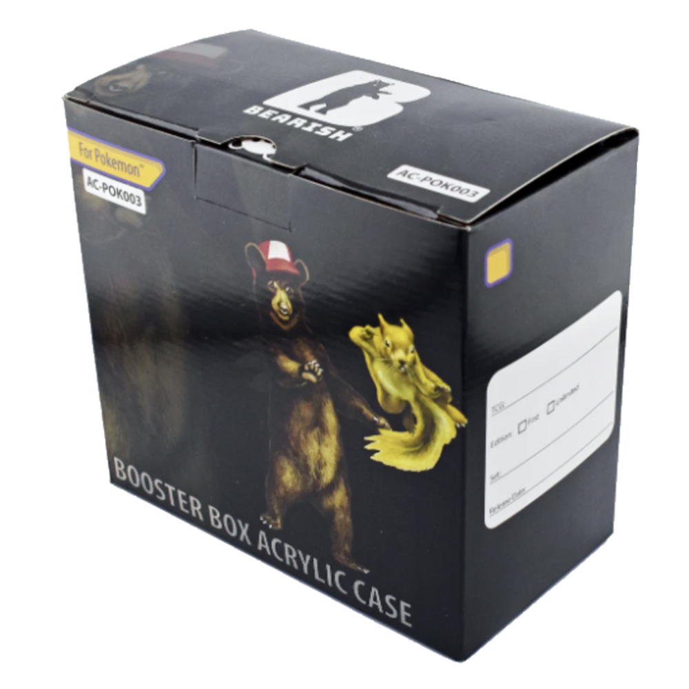 Bearish Acrylic Case Pokemon Booster Display