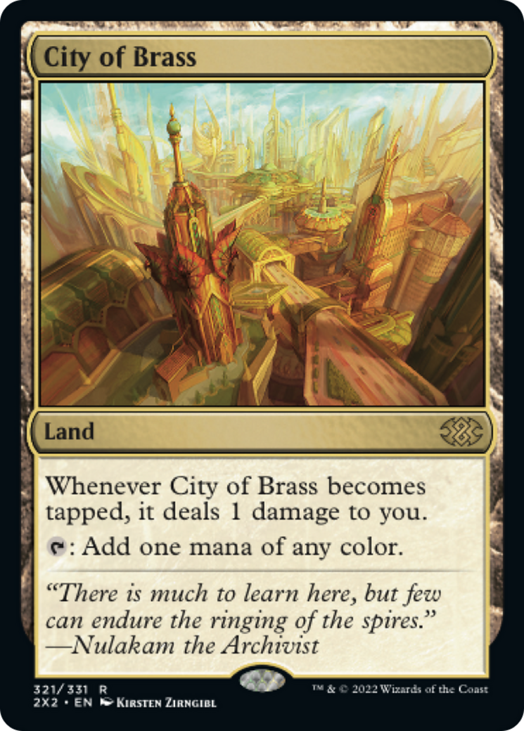 City of Brass (2X2-321) - Double Masters 2022 Foil