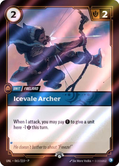 Icevale Archer - 065/219 [Riftbound Organized Play Promotional Cards] [Foil]
