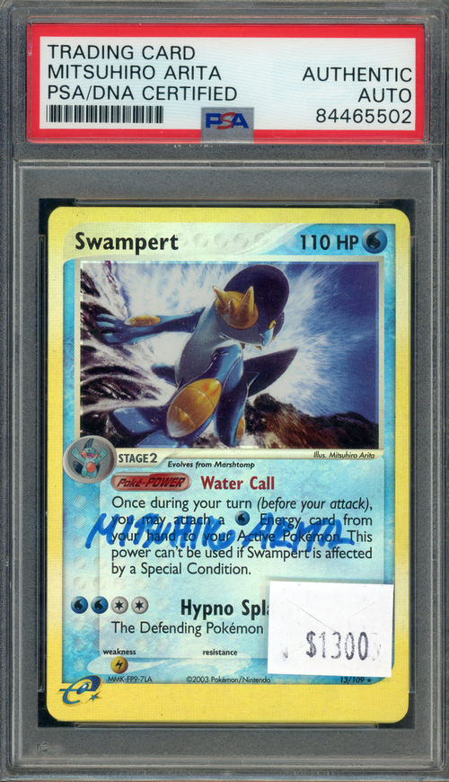 PSA Authentic Swampert Sign