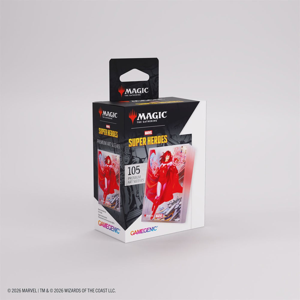 Gamegenic MTG Premium Art Sleeves - Standard Size - 105ct - Marvel Super Heroes - The Scarlet Witch