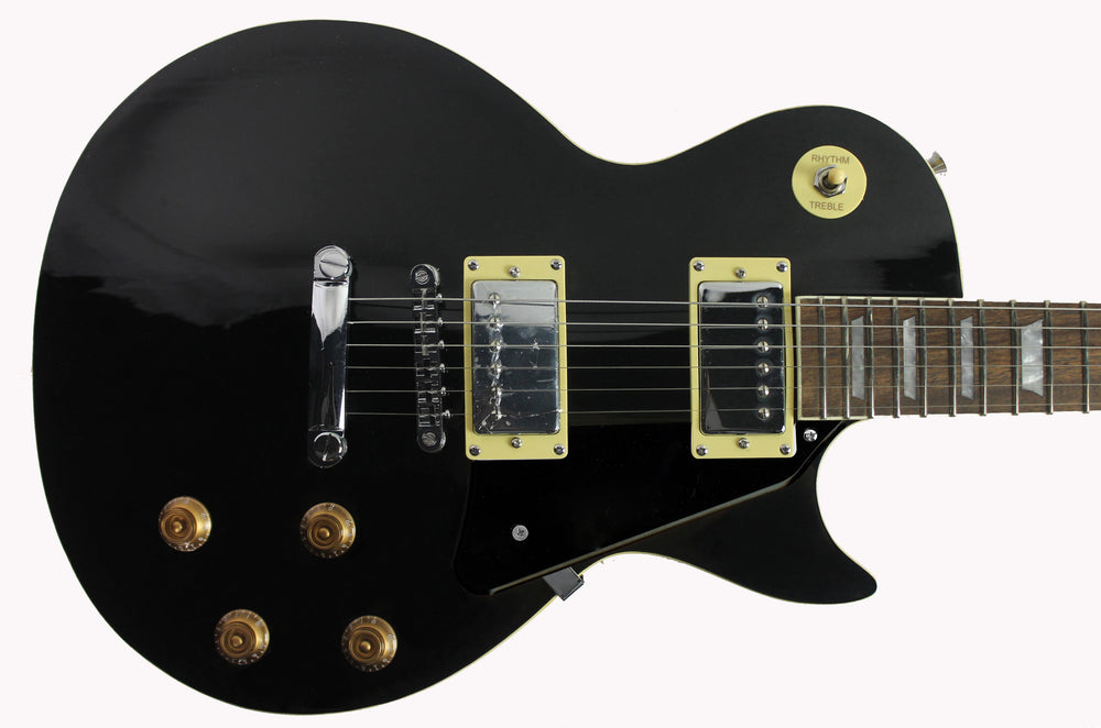 Black Les Paul Electric Guitar Un-signed