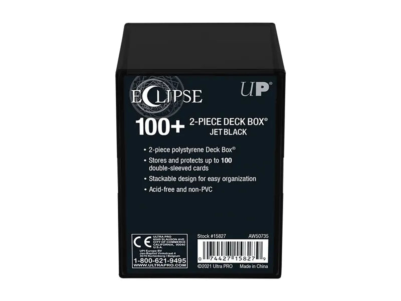 Ultra PRO Eclipse 2-Piece 100+ Deck Box - Jet Black