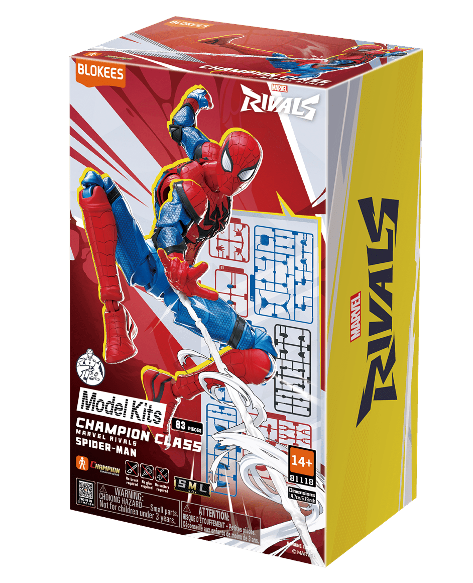 Blokees Marvel Rivals Champion Class CC06 Spider-Man Model Kit Figure