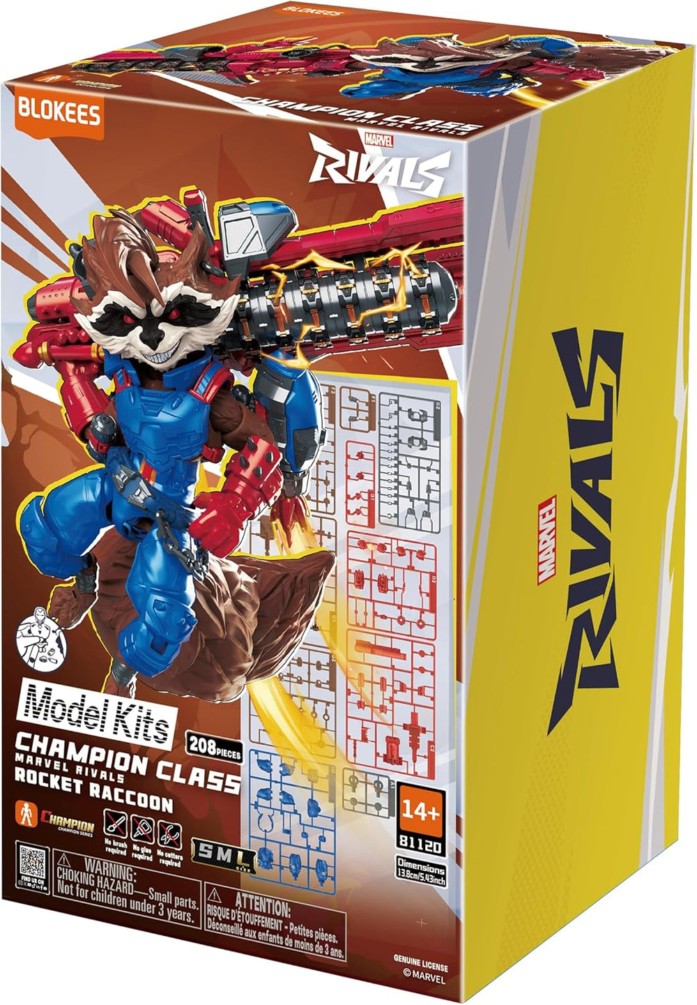 Blokees Marvel Rivals Champion Class CC09 Rocket Raccoon Model Kit Figure