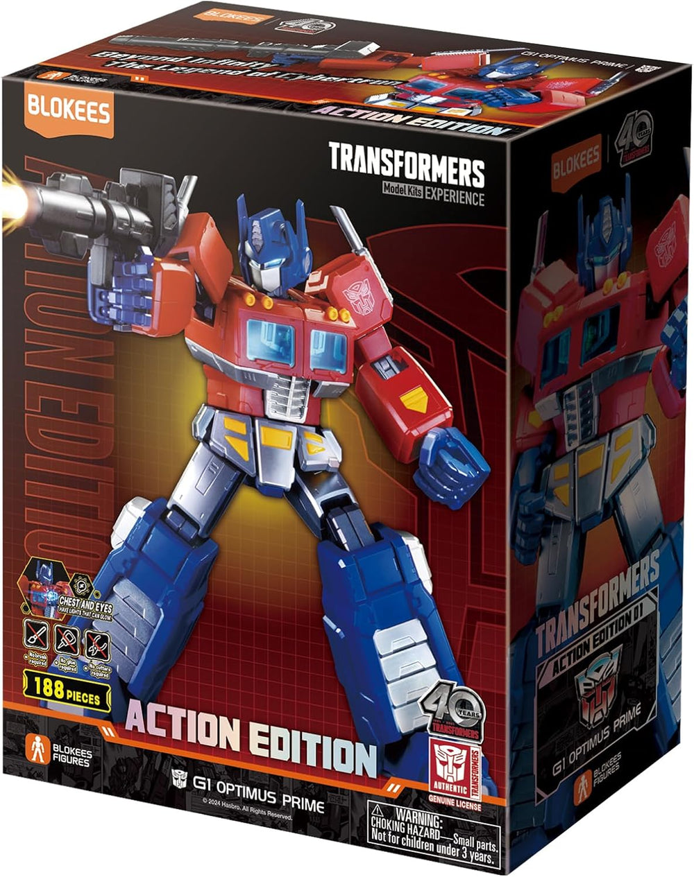 Blokees Transformers Action Edition G1 Optimus Prime Model Kit Figure