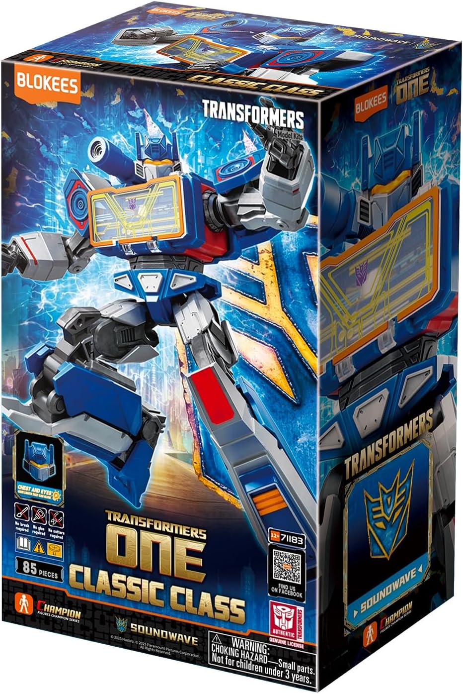 Blokees Transformers: One Classic Class 17 Soundwave Model Kit Figure