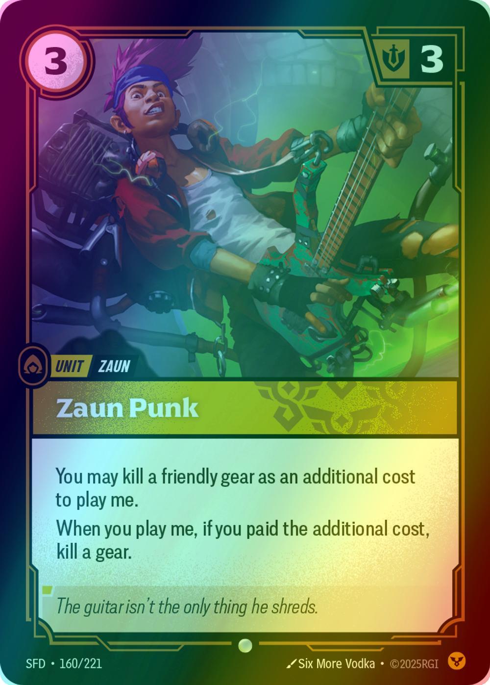 Zaun Punk - 160/221 [Spiritforged] [Foil]