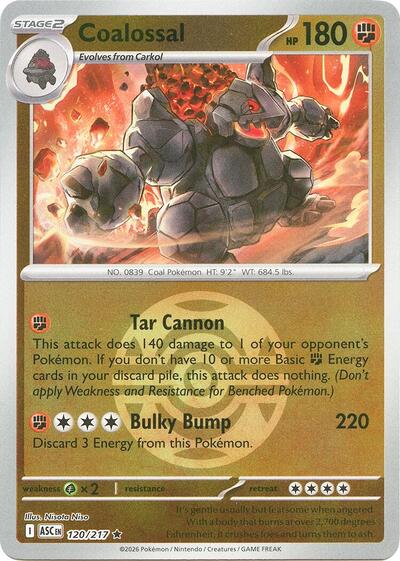 Coalossal - Dusk Ball - 120/217 - Rare [me025-120] [Reverse Holo]