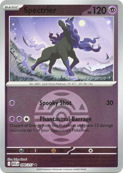 Spectrier - Dusk Ball - 098/217 - Rare [me025-098] [Reverse Holo]