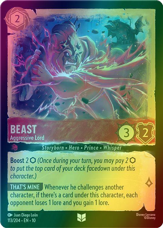 Beast - Aggressive Lord - 113/204 [Whispers in the Well] [Holofoil]