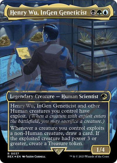 Henry Wu, InGen Geneticist (REX-037) - Jurassic World Collection (Borderless) Foil