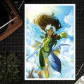 Sideshow Collectibles Marvel Comics Rogue (24" H x 16" W) Art Print by artist Ben Harvey Limited Edition of 350