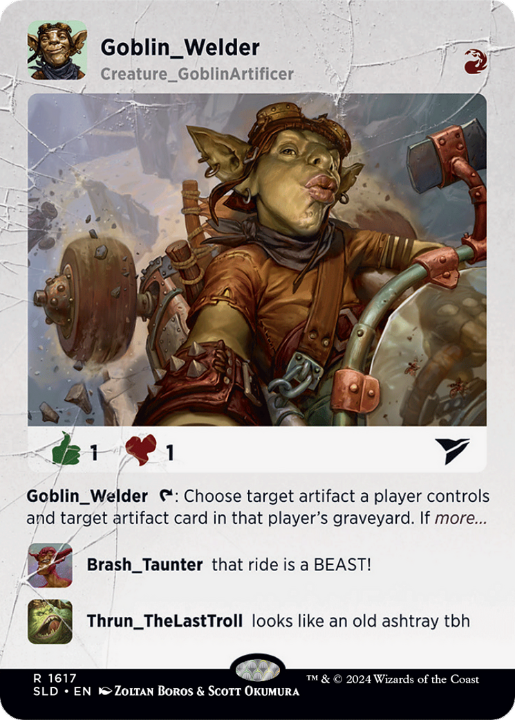 Goblin Welder (SLD-1617) - Secret Lair Drop (Borderless)