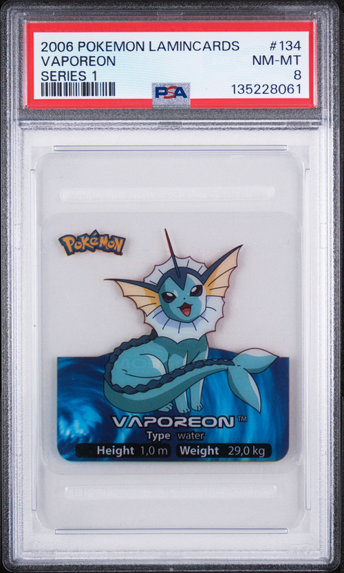 PSA 8 VAPOREON