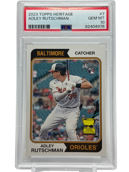 2023 Topps Heritage Adley Rutschman #7 Rookie PSA 10