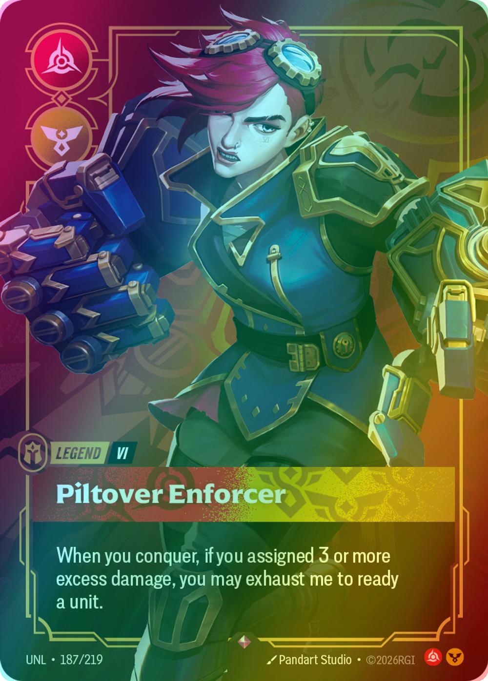 Piltover Enforcer (Vi) - 187/219 [Unleashed] [Foil]
