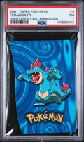 PSA 7 FERALIGATR JOHTO SER.1-D/C EMBOSSED