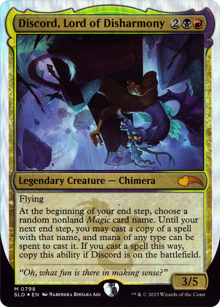 Discord, Lord of Disharmony (SLD-798) - Secret Lair Drop Foil