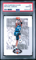 2002 Fleer Box Score Michael Jordan #23 PSA 10