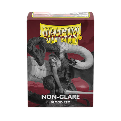 Dragon Shield Non-Glare Matte Sleeves - Standard Size - 100ct - Blood Red